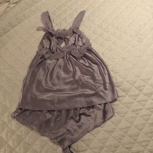 Purple Silk Victoria’s Secret PJ Set - size medium